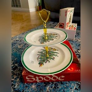 Spode 2 Tower Christmas tray